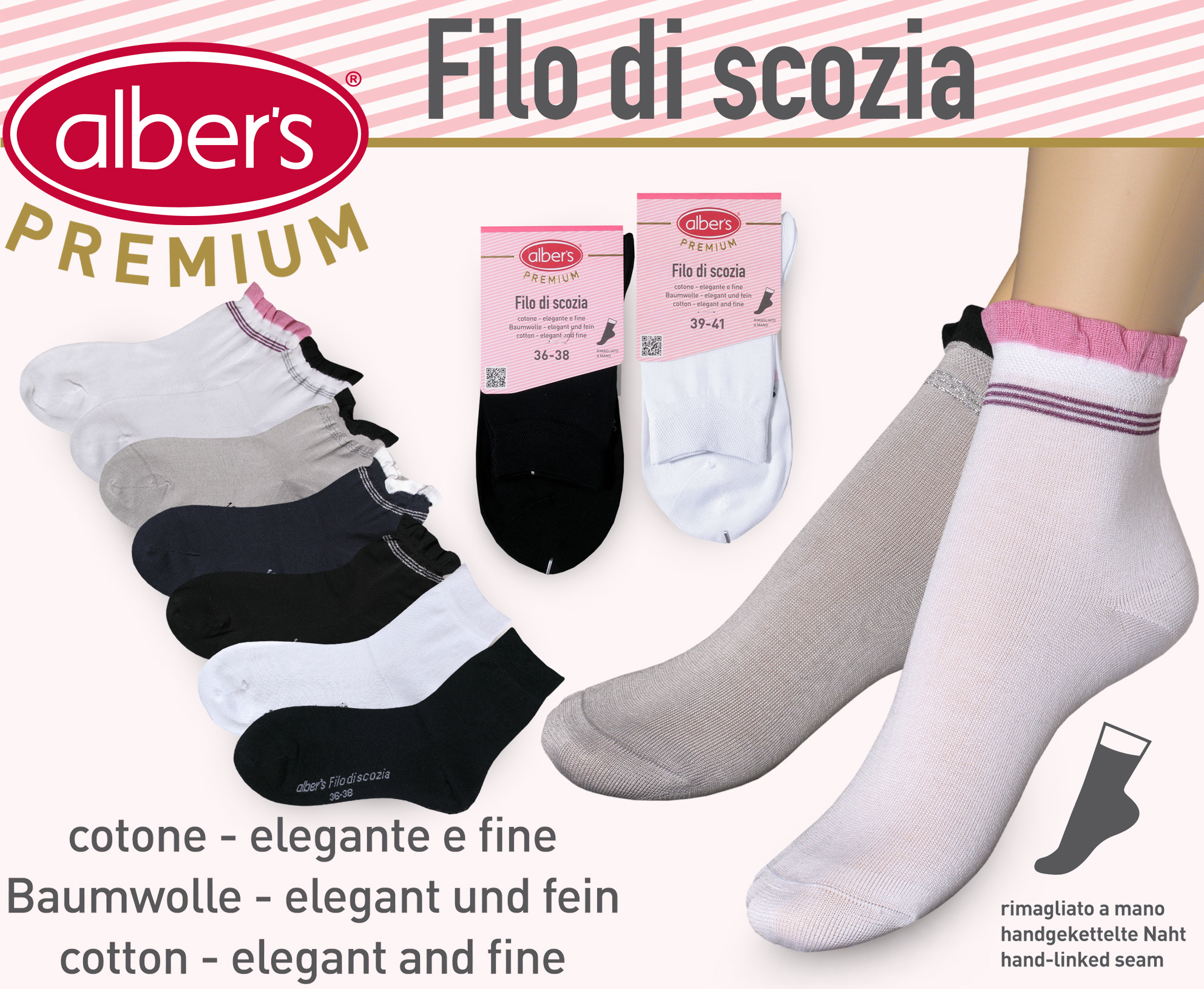Albers (608) Ladies sock filo di scozia